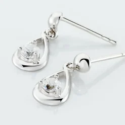 Histoire d'Or Boucles D'oreilles Puces Bethilda Argent Blanc Oxyde De Zirconium* Boucles D'Oreilles|Boucles D'Oreilles Fantaisie