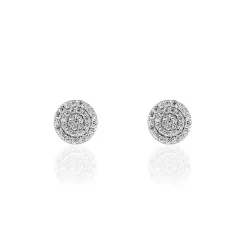 Histoire d'Or Boucles D'oreilles Puces Classic Or Blanc Oxyde De Zirconium* Boucles D'Oreilles|Clous D'Oreilles