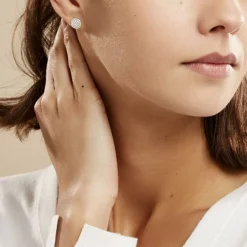 Histoire d'Or Boucles D'oreilles Puces Classic Or Blanc Oxyde De Zirconium* Boucles D'Oreilles|Clous D'Oreilles