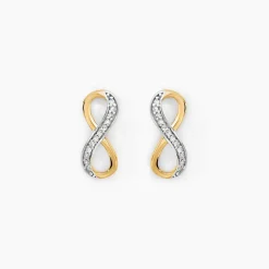 Histoire d'Or Boucles D'oreilles Puces Chacha Or Jaune Diamant