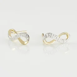 Histoire d'Or Boucles D'oreilles Puces Chacha Or Jaune Diamant