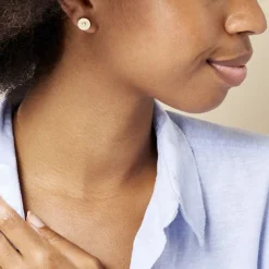 Histoire d'Or Boucles D'oreilles Puces Carmina Plaqué Or Jaune Oxyde De Zirconium* Boucles D'Oreilles|Boucles D'Oreilles Fantaisie