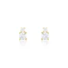Discount Histoire d'Or Boucles D'oreilles Puces Constancia Or Jaune Oxyde De Zirconium