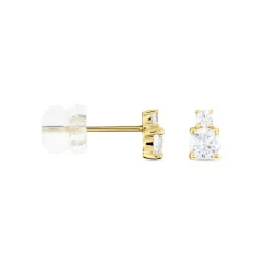 Discount Histoire d'Or Boucles D'oreilles Puces Constancia Or Jaune Oxyde De Zirconium