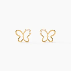 Histoire d'Or Boucles D'oreilles Puces Camomille Or Jaune Oxyde De Zirconium