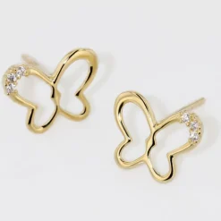 Histoire d'Or Boucles D'oreilles Puces Camomille Or Jaune Oxyde De Zirconium