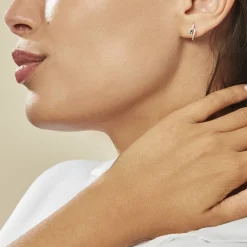 Sale Histoire d'Or Boucles D'oreilles Puces Callum Or Blanc Diamant