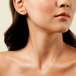 Discount Histoire d'Or Boucles D'Oreilles Puces Creighton Or Jaune Topaze Oxyde De Zirconium