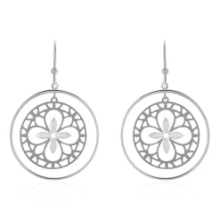 Histoire d'Or Boucles D'oreilles Puces Claudio Or Blanc* Boucles D'Oreilles|Boucles D'Oreilles Pendantes