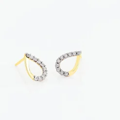 Histoire d'Or Boucles D'oreilles Puces Chrystalise Or Jaune Diamant* Boucles D'Oreilles|Clous D'Oreilles