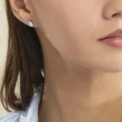 Online Histoire d'Or Boucles D'oreilles Puces Couteau Argent Blanc Oxyde De Zirconium