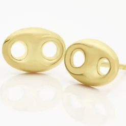 Discount Histoire d'Or Boucles D'oreilles Puces Cara Grain De Cafe Or Jaune