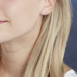 Best Histoire d'Or Boucles D'oreilles Puces Charletta Or Jaune Diamant