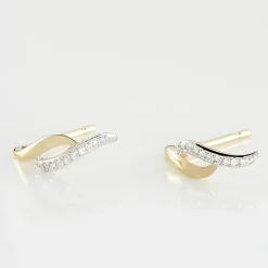 New Histoire d'Or Boucles D'oreilles Puces Callum Or Jaune Diamant
