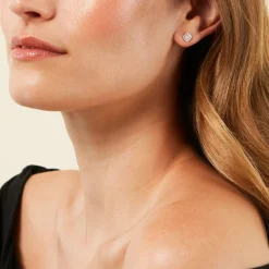 Histoire d'Or Boucles D'Oreilles Puces Collection 1986 Or Jaune Diamant* Boucles D'Oreilles|Clous D'Oreilles