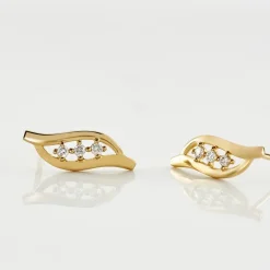 Sale Histoire d'Or Boucles D'oreilles Puces Caline Or Jaune Diamant