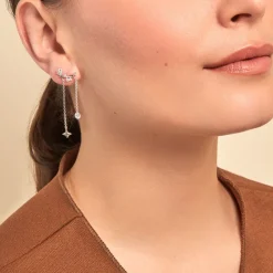 Histoire d'Or Boucles D'oreilles Puces Claodia Argent Blanc Oxyde De Zirconium* Boucles D'Oreilles|Boucles D'Oreilles Fantaisie