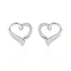New Histoire d'Or Boucles D'oreilles Puces Daviane Argent Blanc Oxyde De Zirconium