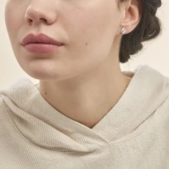 Histoire d'Or Boucles D'oreilles Puces Dolene Or Blanc Diamant* Boucles D'Oreilles|Clous D'Oreilles