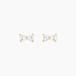 Histoire d'Or Boucles D'oreilles Puces Darina Noeud Or Jaune Oxyde De Zirconium* Boucles D'Oreilles|Clous D'Oreilles