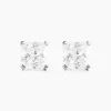 Histoire d'Or Boucles D'oreilles Puces Doreen Carre Or Blanc Oxyde De Zirconium* Boucles D'Oreilles|Clous D'Oreilles