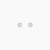 Histoire d'Or Boucles D'oreilles Puces Daria Serti Clos Or Blanc Oxyde De Zirconium* Boucles D'Oreilles|Clous D'Oreilles