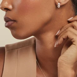 Histoire d'Or Boucles D'oreilles Puces Deonne Or Jaune Améthyste Oxyde De Zirconium* Boucles D'Oreilles|Clous D'Oreilles