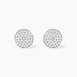 Histoire d'Or Boucles D'oreilles Puces Darwin Argent Blanc Oxyde* Boucles D'Oreilles|Boucles D'Oreilles Fantaisie