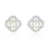 Histoire d'Or Boucles D'oreilles Puces Dally Argent Blanc Quartz Oxyde De Zirconium* Boucles D'Oreilles|Boucles D'Oreilles Fantaisie