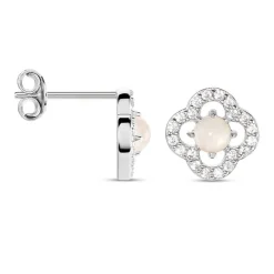 Histoire d'Or Boucles D'oreilles Puces Dally Argent Blanc Quartz Oxyde De Zirconium* Boucles D'Oreilles|Boucles D'Oreilles Fantaisie