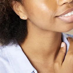 Histoire d'Or Boucles D'oreilles Puces Daria Coeur Plein Or Jaune Oxyde De Zirconium* Boucles D'Oreilles|Clous D'Oreilles