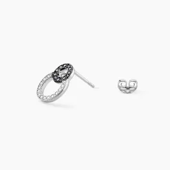Hot Histoire d'Or Boucles D'oreilles Puces Diana Argent Blanc Oxyde De Zirconium