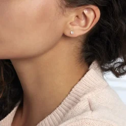 Clearance Histoire d'Or Boucles D'oreilles Puces Daria Coeur or jaune oxyde