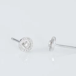 Histoire d'Or Boucles D'oreilles Puces Domitia Or Blanc Diamant* Boucles D'Oreilles|Clous D'Oreilles