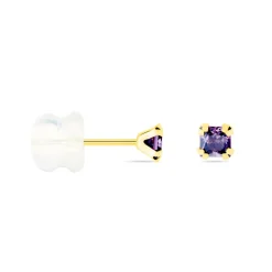 Histoire d'Or Boucles D'oreilles Puces Doreen Carre Or Jaune Oxyde De Zirconium* Boucles D'Oreilles|Clous D'Oreilles