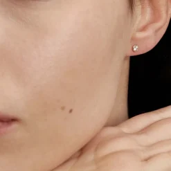 Histoire d'Or Boucles D'oreilles Puces Daria Serti Clos Or Jaune Oxyde De Zirconium* Boucles D'Oreilles|Clous D'Oreilles