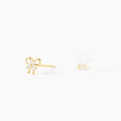 Histoire d'Or Boucles D'oreilles Puces Darina Noeud Or Jaune Oxyde De Zirconium* Boucles D'Oreilles|Clous D'Oreilles