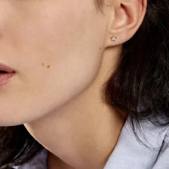 Histoire d'Or Boucles D'oreilles Puces Darina Noeud Or Jaune Oxyde De Zirconium* Boucles D'Oreilles|Clous D'Oreilles