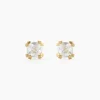 Histoire d'Or Boucles D'oreilles Puces Doreen Carre Or Jaune Oxyde De Zirconium