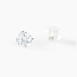 Histoire d'Or Boucles D'oreilles Puces Eddie Or Blanc Oxyde De Zirconium* Boucles D'Oreilles|Clous D'Oreilles