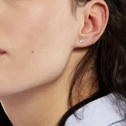 Histoire d'Or Boucles D'oreilles Puces Eddie Or Blanc Oxyde De Zirconium* Boucles D'Oreilles|Clous D'Oreilles