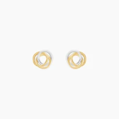 Histoire d'Or Boucles D'oreilles Puces Edmee Cercle Or Bicolore* Boucles D'Oreilles|Clous D'Oreilles
