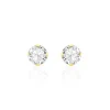 Histoire d'Or Boucles D'oreilles Puces Eddie Or Jaune Oxyde De Zirconium
