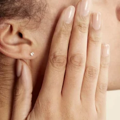 Histoire d'Or Boucles D'oreilles Puces Eddie Or Jaune Oxyde De Zirconium