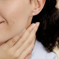 Histoire d'Or Boucles D'oreilles Puces Eleanor Fleur Or Jaune Oxyde De Zirconium* Boucles D'Oreilles|Clous D'Oreilles