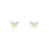Histoire d'Or Boucles D'oreilles Puces Eleanor Fleur Or Jaune Oxyde De Zirconium* Boucles D'Oreilles|Clous D'Oreilles