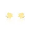 Hot Histoire d'Or Boucles D'oreilles Puces Elioussa Lapin Or Jaune Oxyde De Zirconium