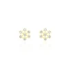 Discount Histoire d'Or Boucles D'oreilles Puces Eileen Flocon Or Jaune Oxyde De Zirconium