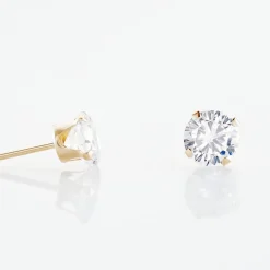 Histoire d'Or Boucles D'oreilles Puces Eddie Or Jaune Oxyde De Zirconium