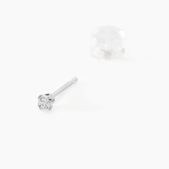 Clearance Histoire d'Or Boucles D'oreilles Puces Eddie Or Blanc Oxyde De Zirconium